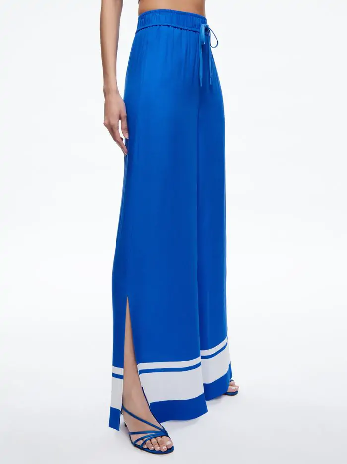 SAVETTA HIGH WAISTED WIDE LEG SIDE SLIT PANT